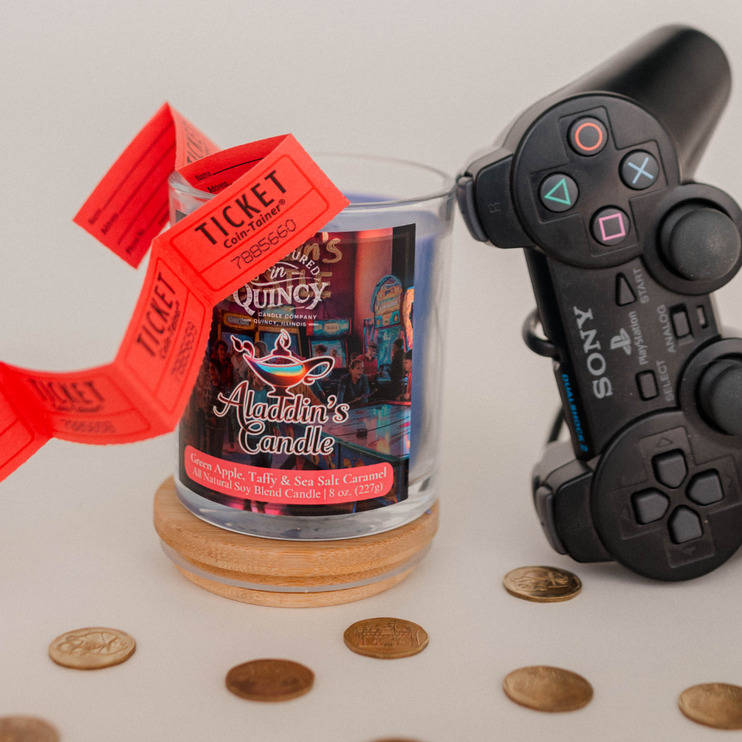 Aladdin's Castle Tribute Candle | Hand Poured Candle by Quincy Candle Co.