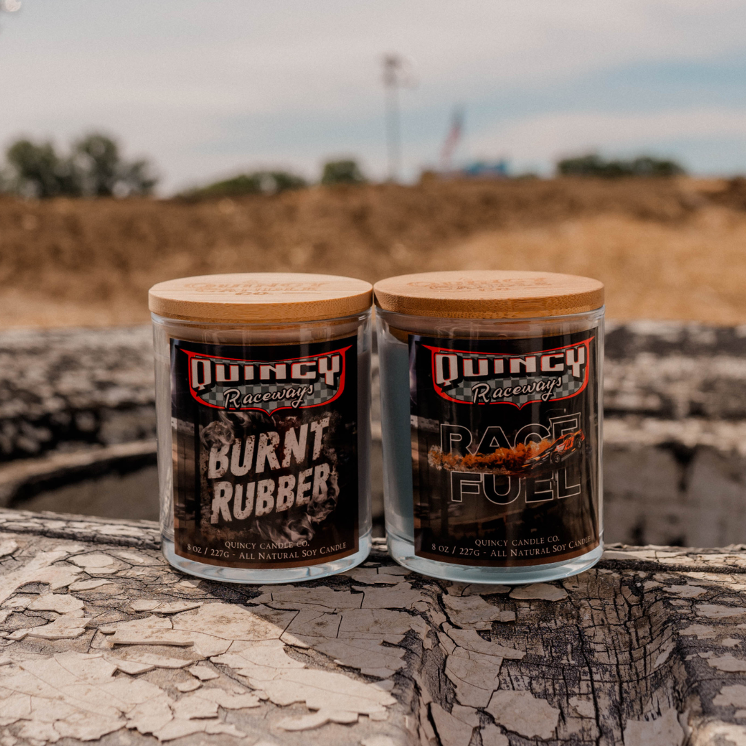 Quincy Raceways Race Fuel Candle by Quincy Candle Co.