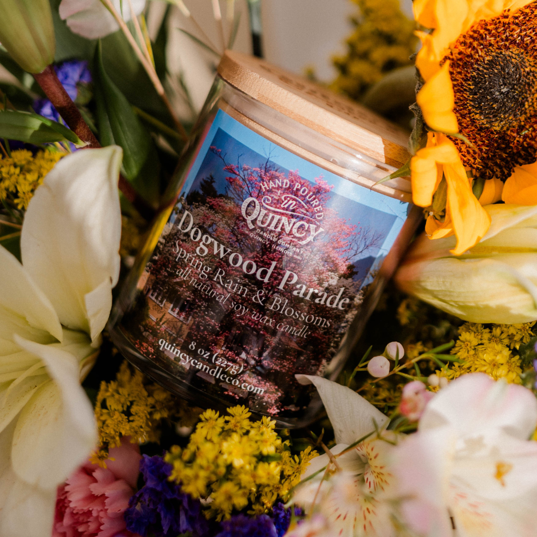 Spring Into Quincy: Blooms & Dogwood Candle Duo 🌸✨
