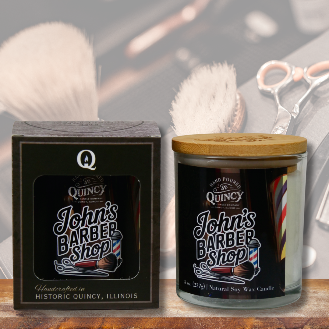 John's Barber Shop Candle by Quincy Candle Co.