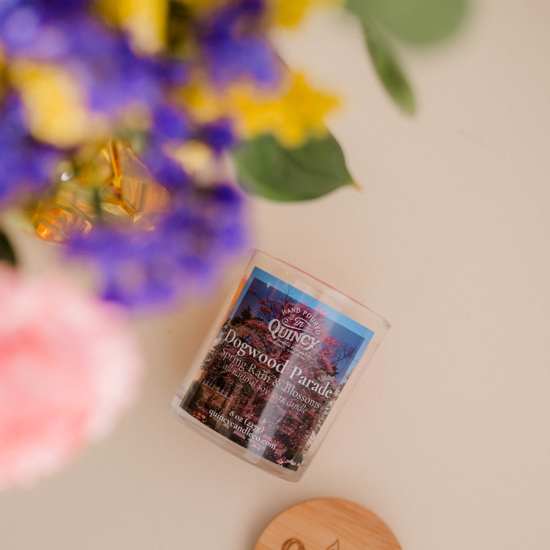 Spring Into Quincy: Blooms & Dogwood Candle Duo 🌸✨