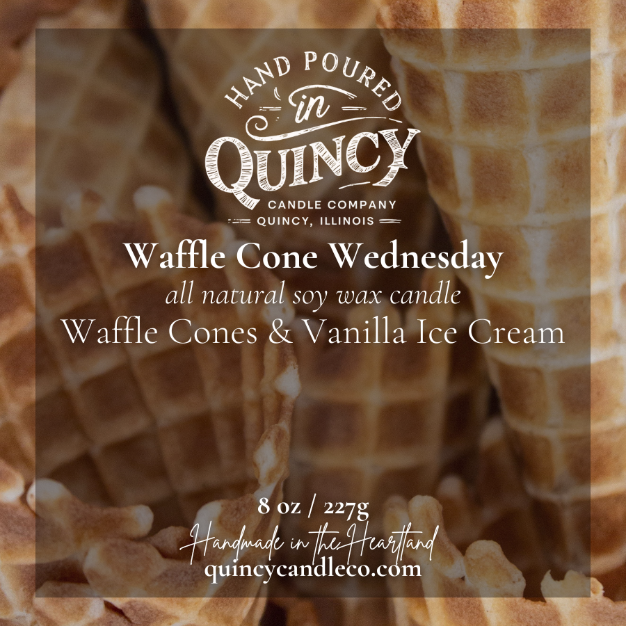 Waffle Cone Wednesday | Hand Poured Candle by Quincy Candle Co.