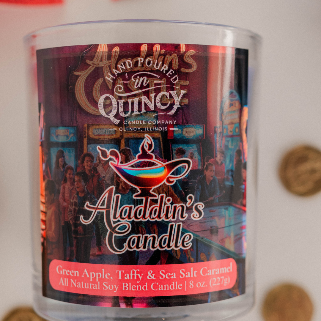 Aladdin's Castle Tribute Candle | Hand Poured Candle by Quincy Candle Co.