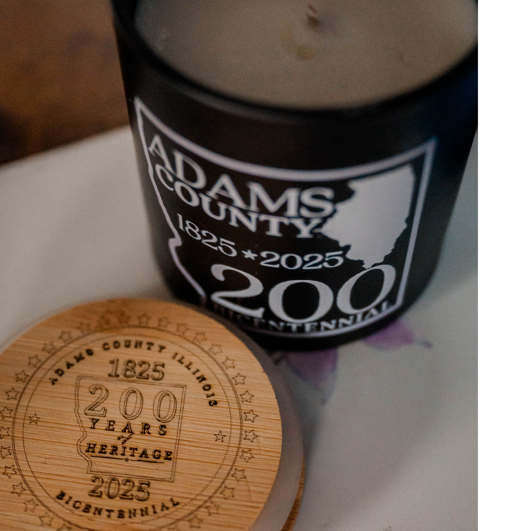 Adams County Illinois Bicentennial Commemorative Candle | Quincy Candle Co.