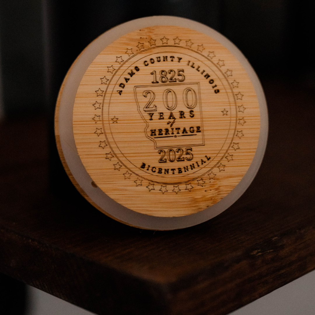 Adams County Illinois Bicentennial Commemorative Candle | Quincy Candle Co.