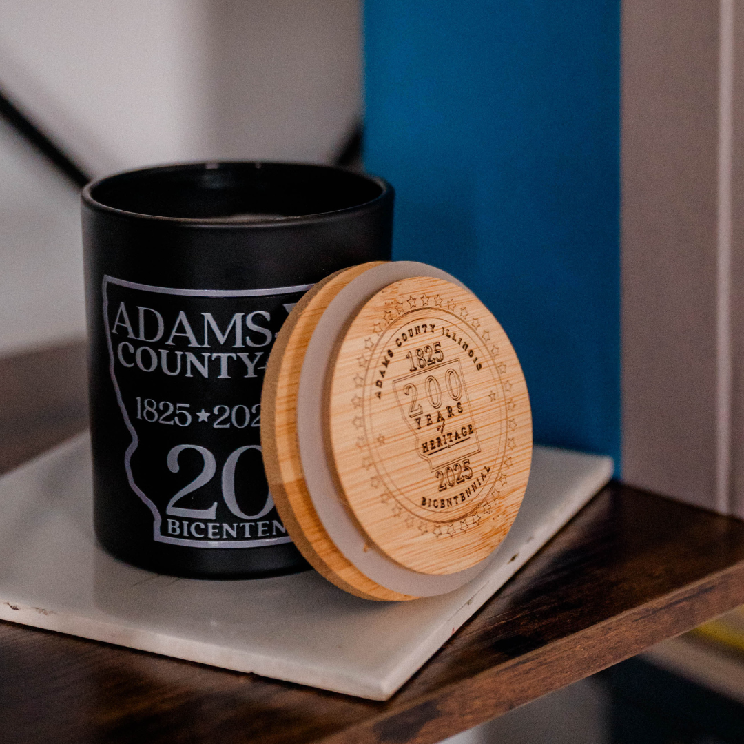 Adams County Illinois Bicentennial Commemorative Candle | Quincy Candle Co.