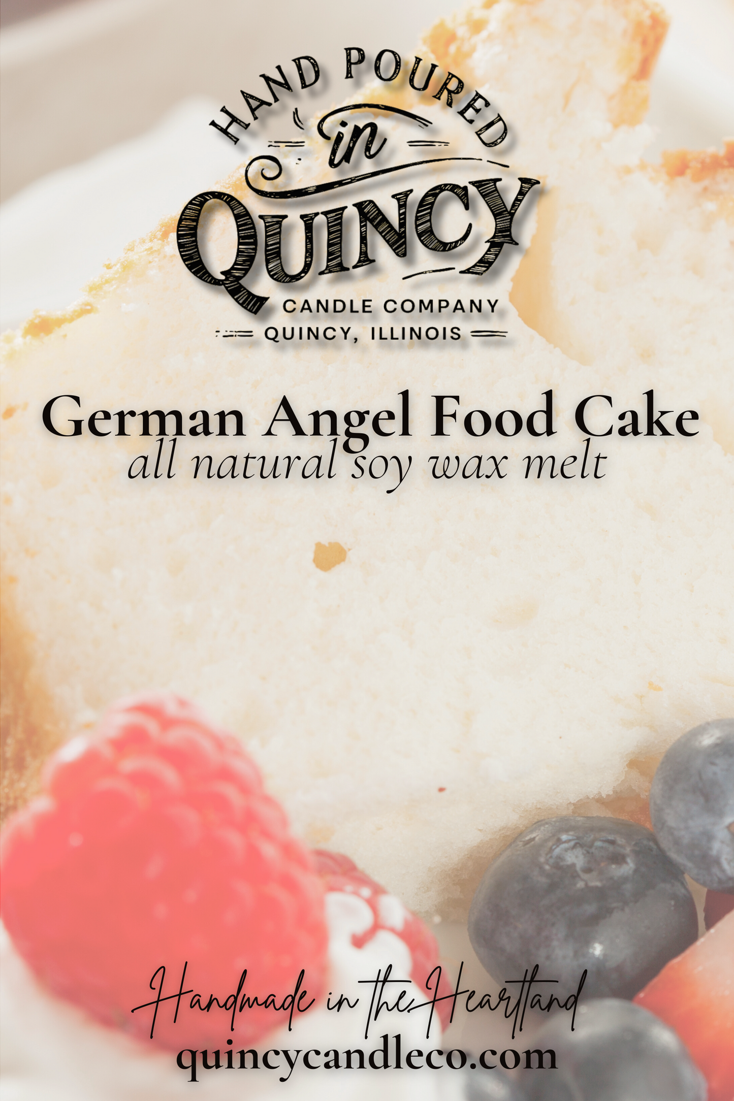 German Angel Food Cake | Hand Poured Wax Melt by Quincy Candle Co.