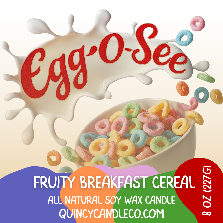 Egg-O-See Cereal Candle | Hand Poured Candle by Quincy Candle Co.