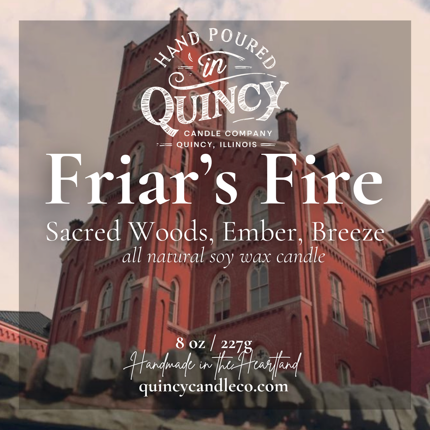 Friar's Fire | Hand Poured Candle by Quincy Candle Co.
