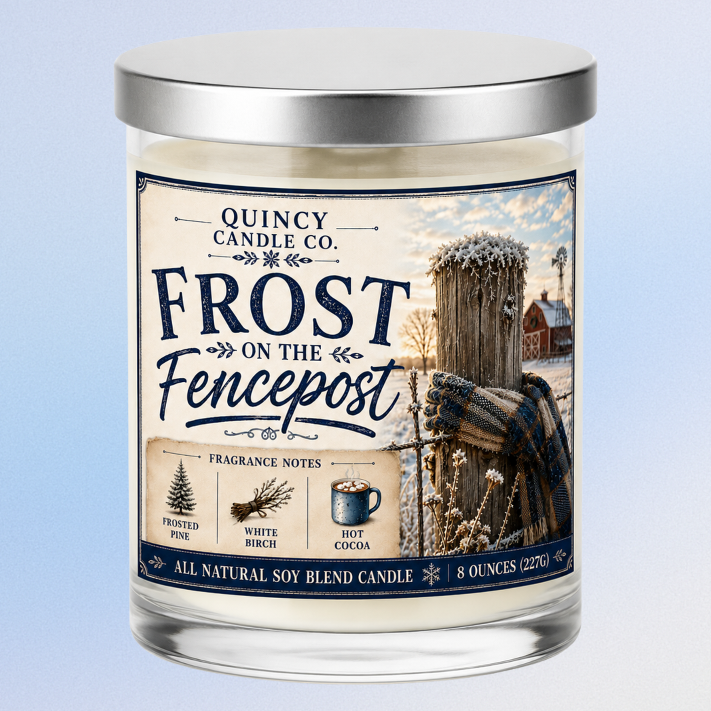 Frost on the Fencepost Candle by Quincy Candle Co.