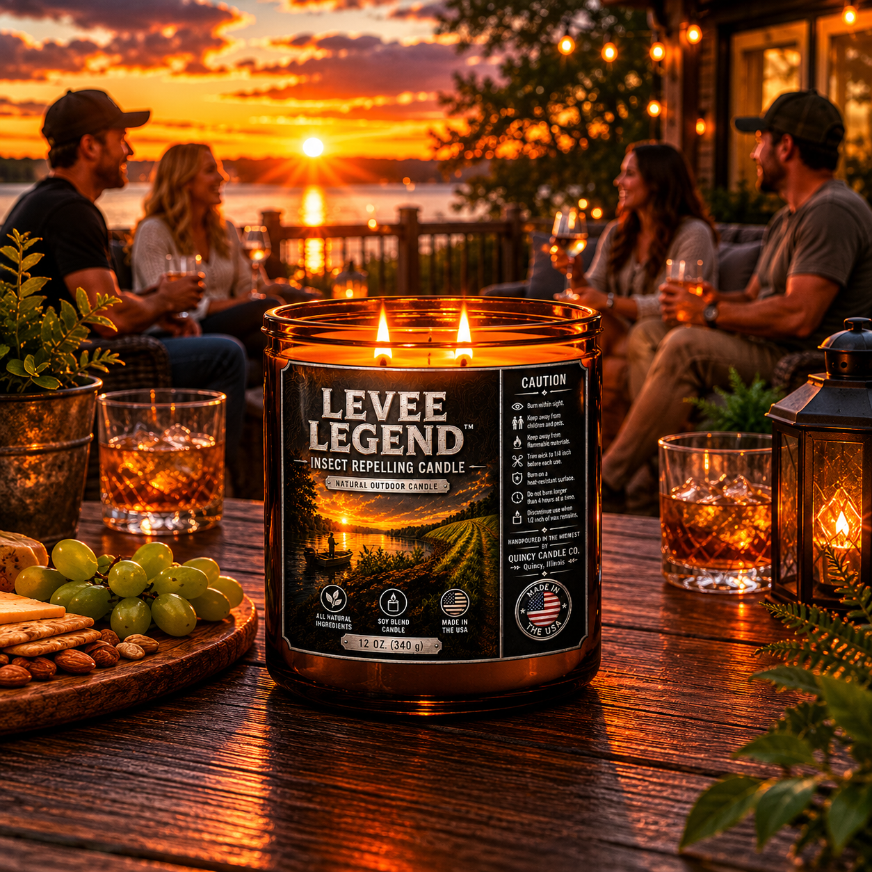 Levee Legend™ Insect Repellent Candle (12oz.)