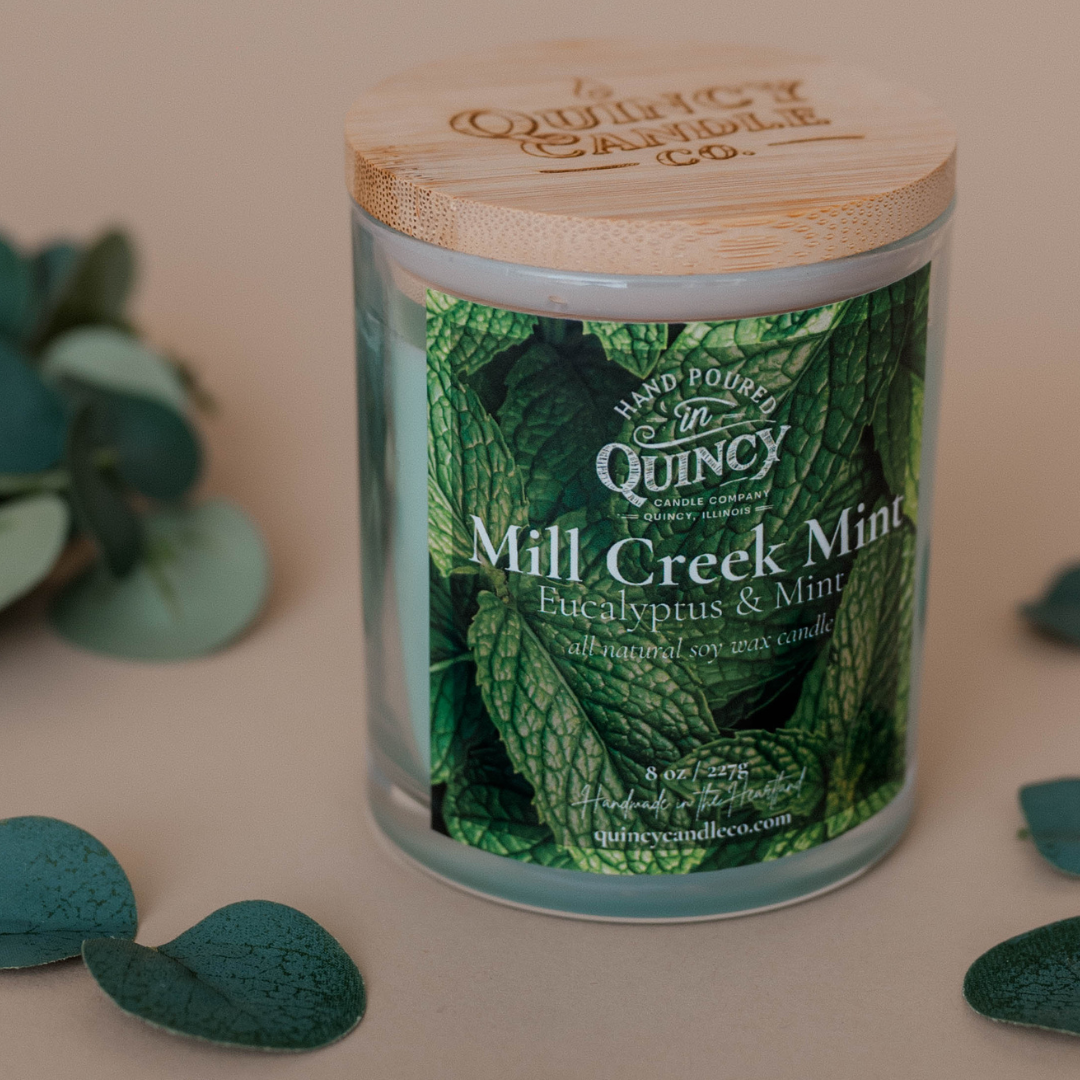 Mill Creek Mint | Hand Poured Candle by Quincy Candle Co.