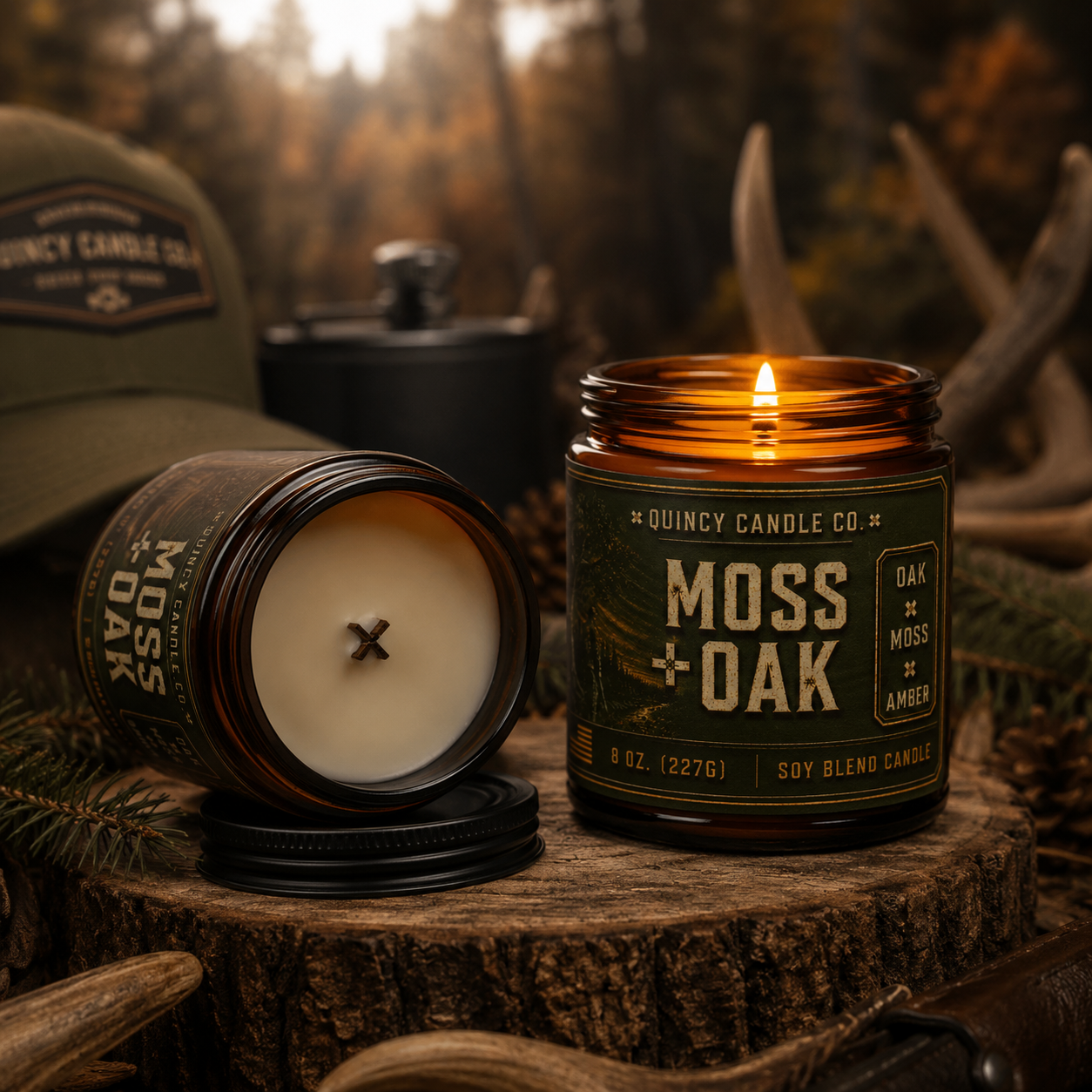 Moss & Oak Candle by Quincy Candle Co.