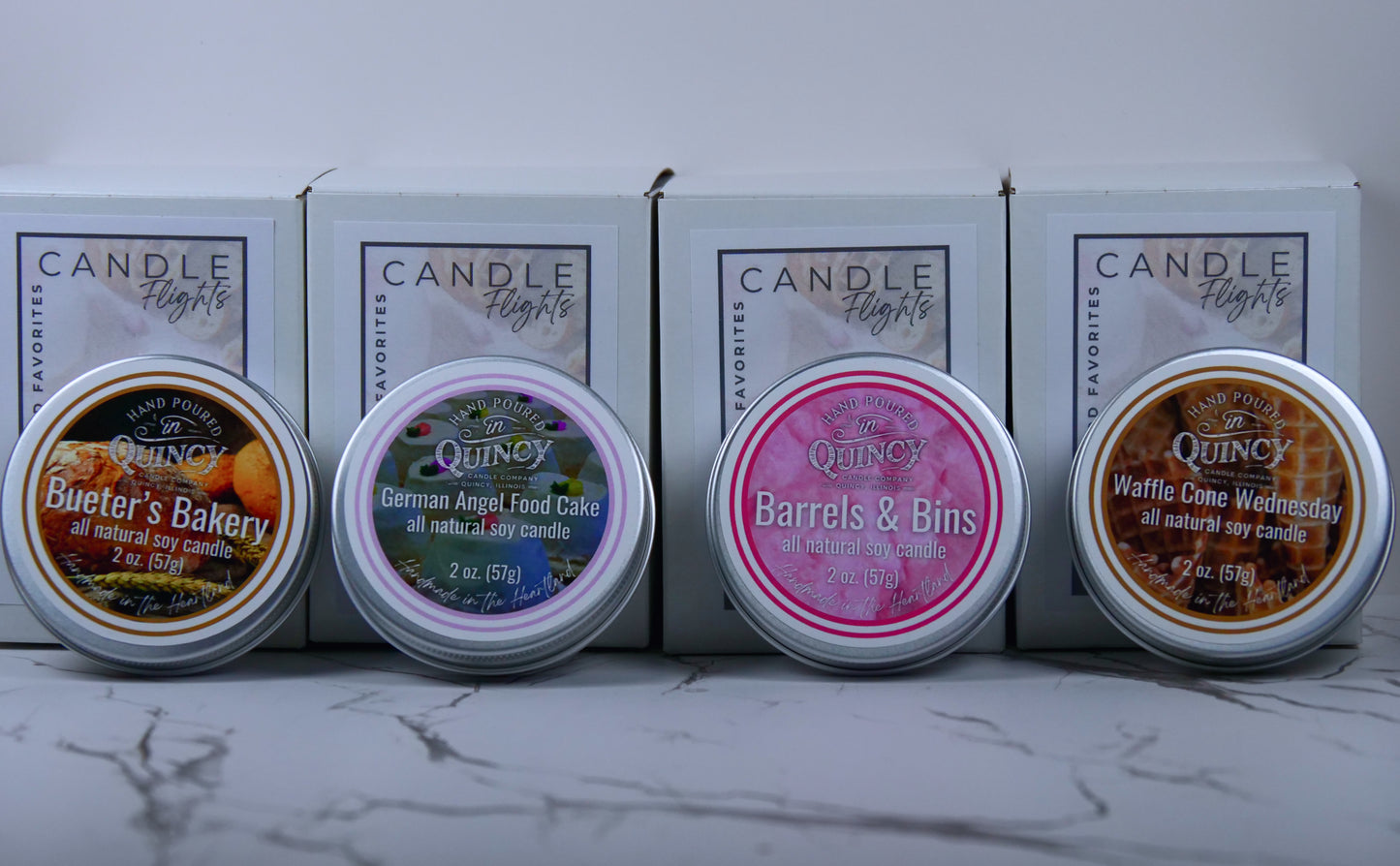 Quincy Food Favorites Candle Flight by Quincy Candle Co.