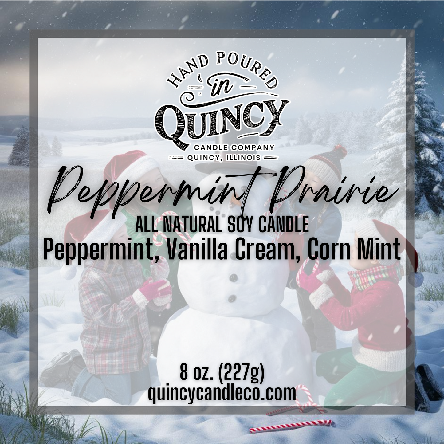 Peppermint Prairie Candle | Hand Poured Candle by Quincy Candle Co.