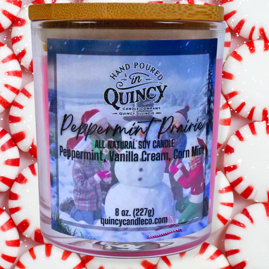 Peppermint Prairie Candle | Hand Poured Candle by Quincy Candle Co.