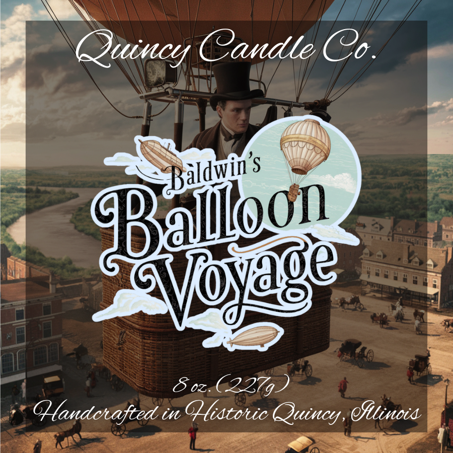 Baldwin's Balloon Voyage Candle | Hand Poured Candle by Quincy Candle Co.