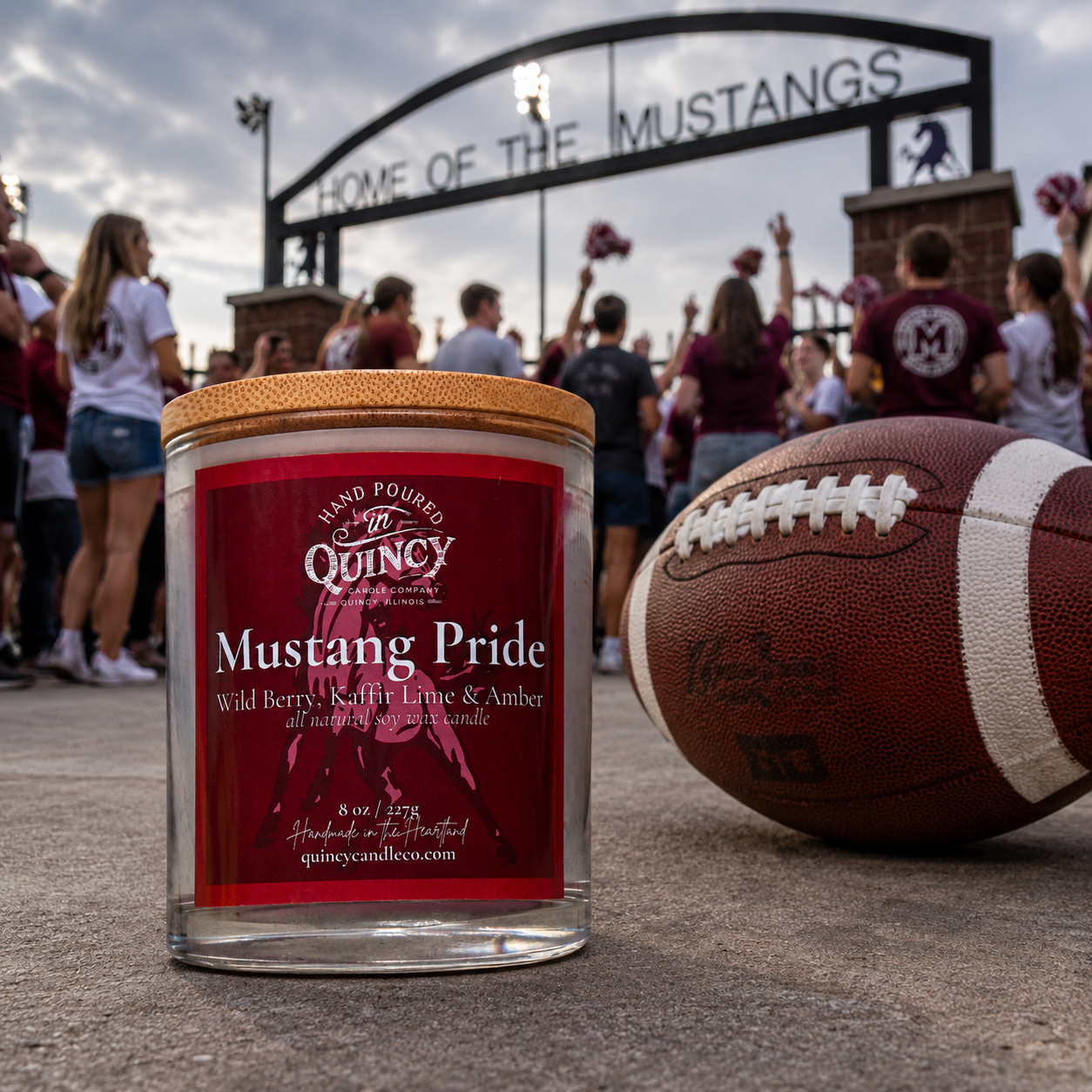 Unity Mustangs Candle | Hand Poured Candle by Quincy Candle Co.