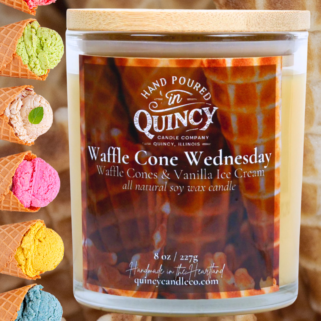 Waffle Cone Wednesday | Hand Poured Candle by Quincy Candle Co.
