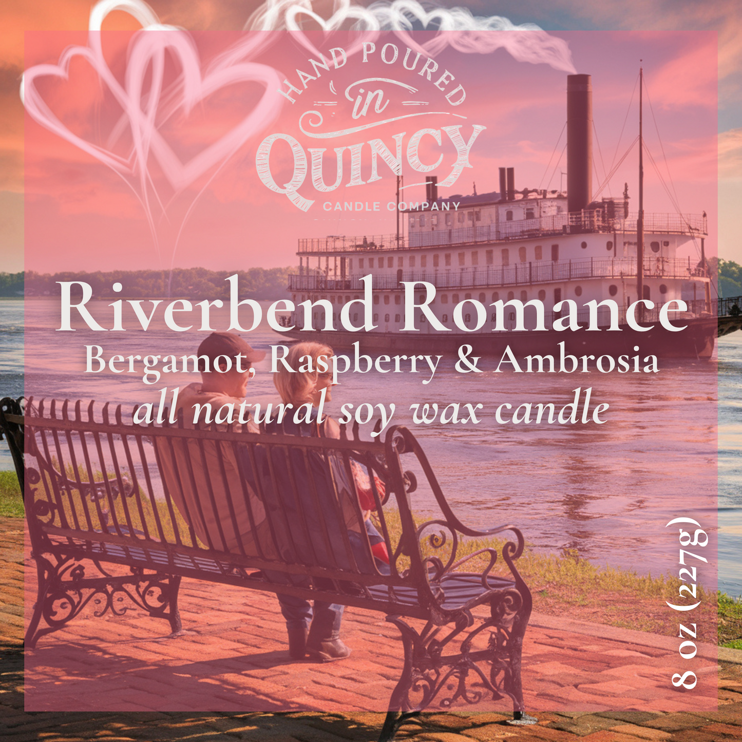 Riverbend Romance Candle | Hand Poured Candle by Quincy Candle Co.