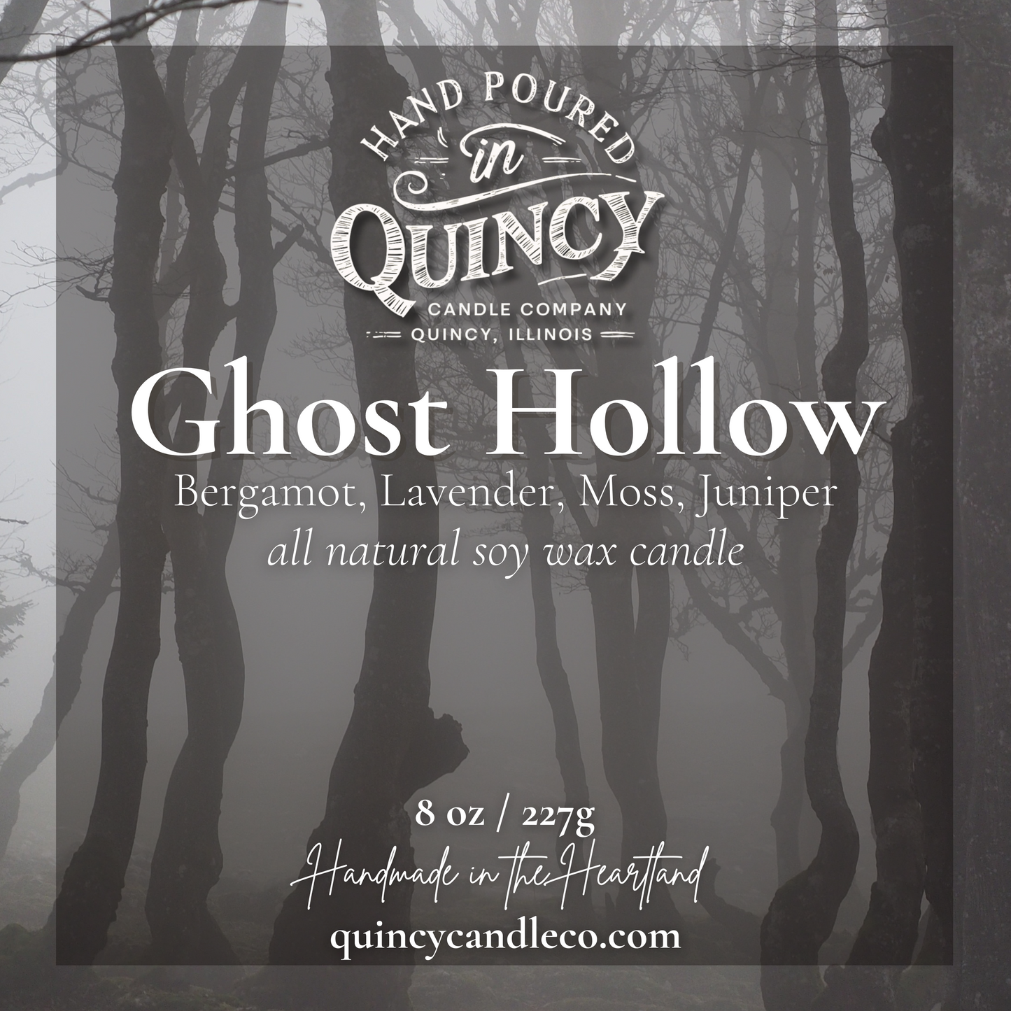 Ghost Hollow | Hand Poured Candle by Quincy Candle Co.