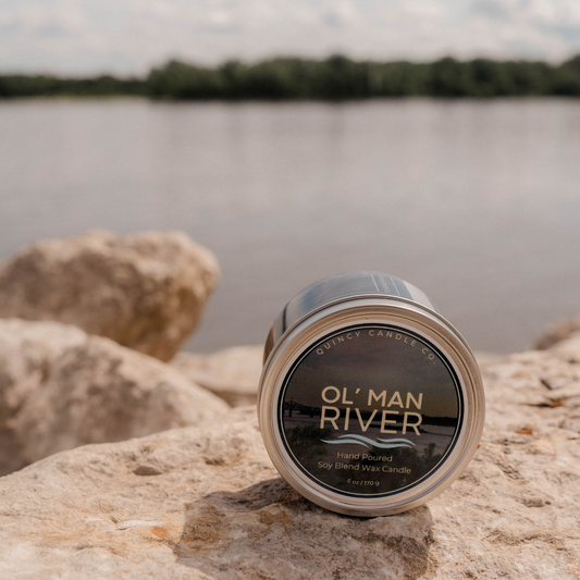 Ol' Man River Candle | Mark Twain Candle Collection by Quincy Candle Co.