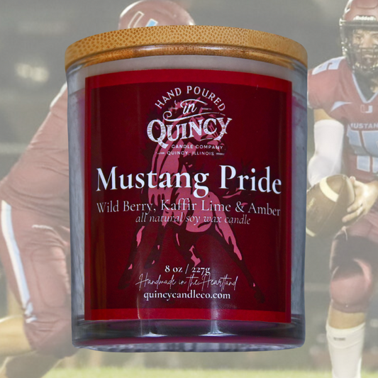 Unity Mustangs Candle | Hand Poured Candle by Quincy Candle Co.