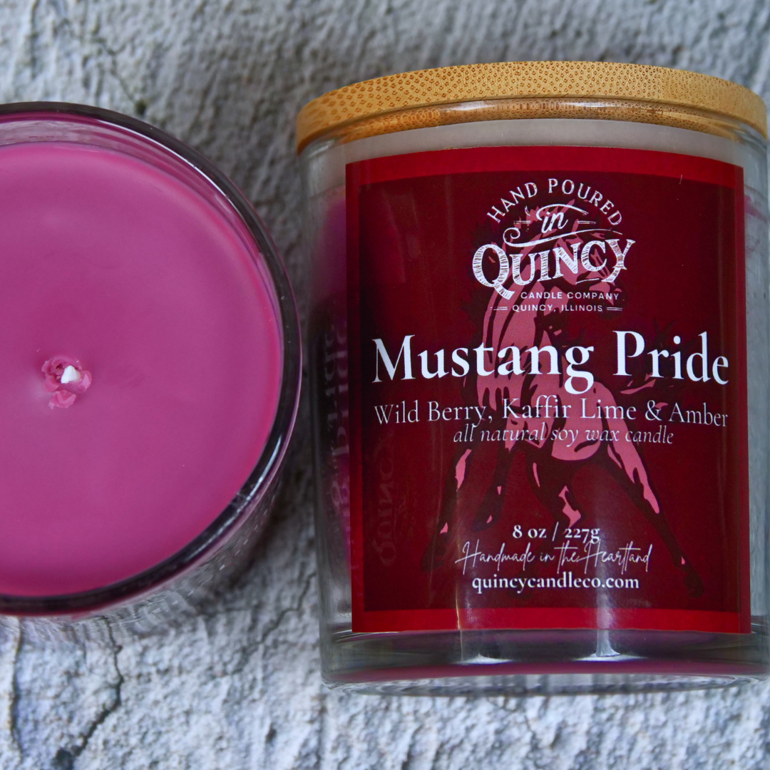 Unity Mustangs Candle | Hand Poured Candle by Quincy Candle Co.