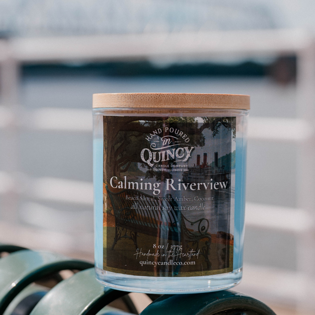 Calming Riverview | Hand Poured Candle by Quincy Candle Co.