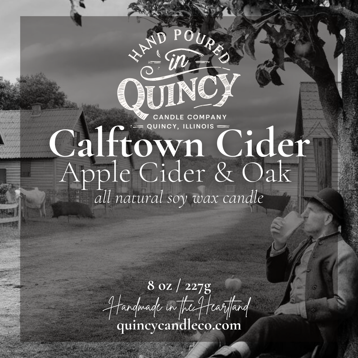 Calftown Cider | Hand Poured Candle by Quincy Candle Co.