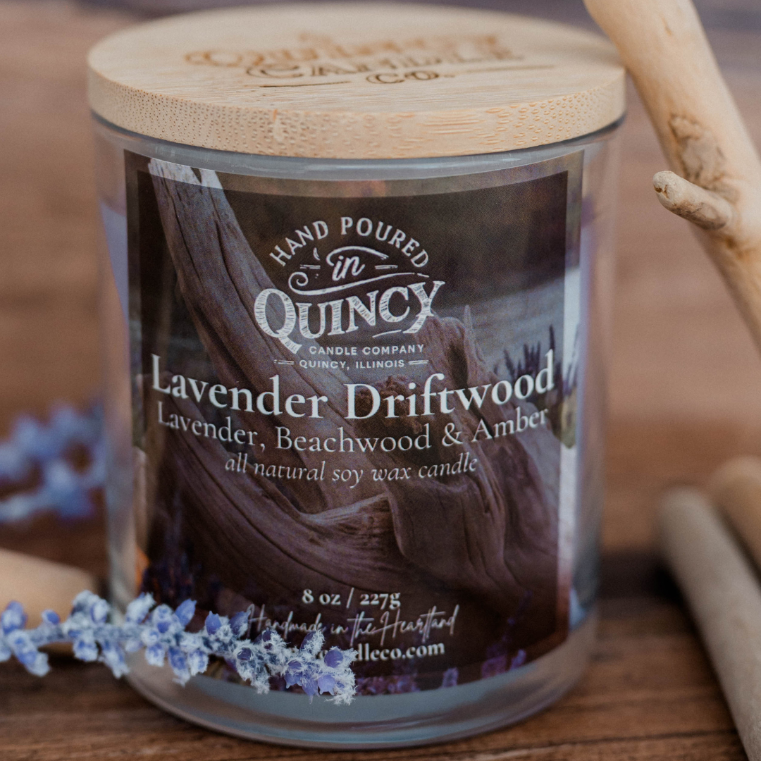 Lavender Driftwood | Hand Poured Candle by Quincy Candle Co.