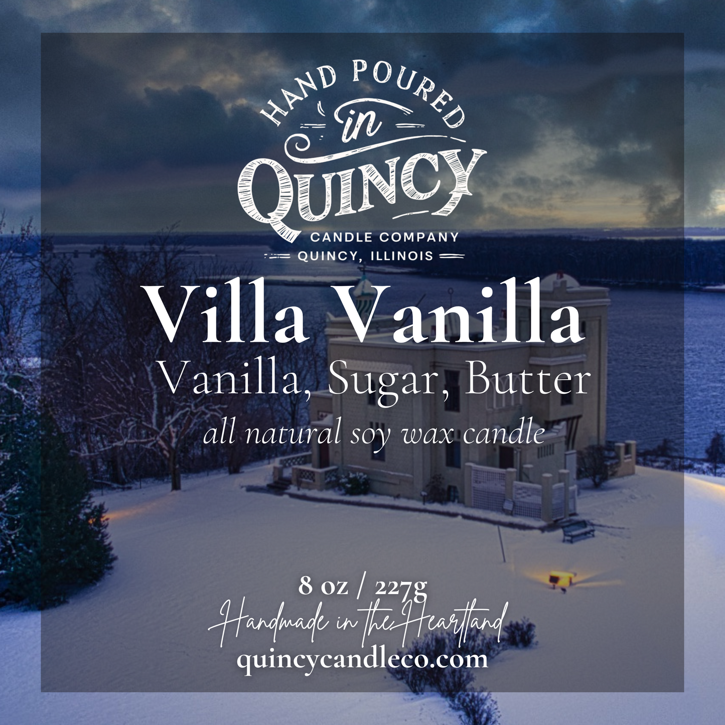 Villa Vanilla | Hand Poured Candle by Quincy Candle Co.