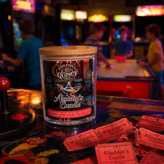 Aladdin's Castle Tribute Candle | Hand Poured Candle by Quincy Candle Co.