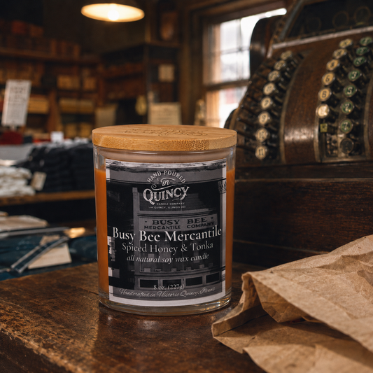 Busy Bee Mercantile Candle | Hand Poured Candle by Quincy Candle Co.
