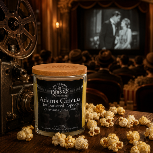 Adams Cinema Candle | Hand Poured Candle by Quincy Candle Co.