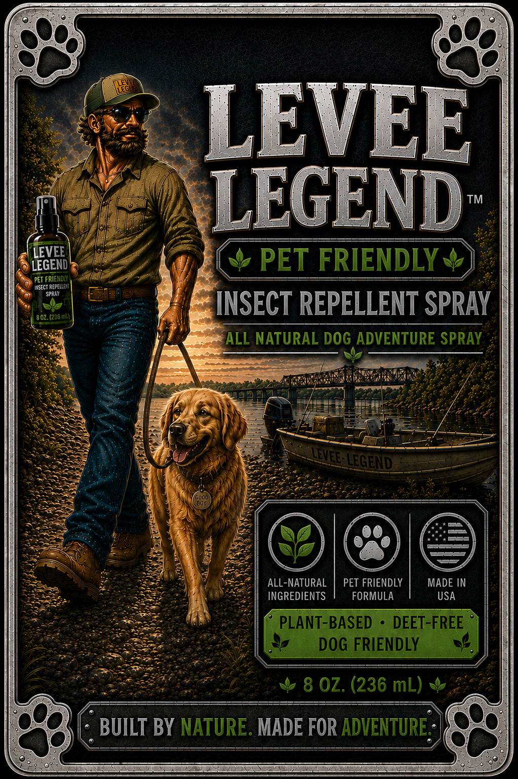 Levee Legend™ Pet Friendly Insect Repellent Spray (8 oz.)