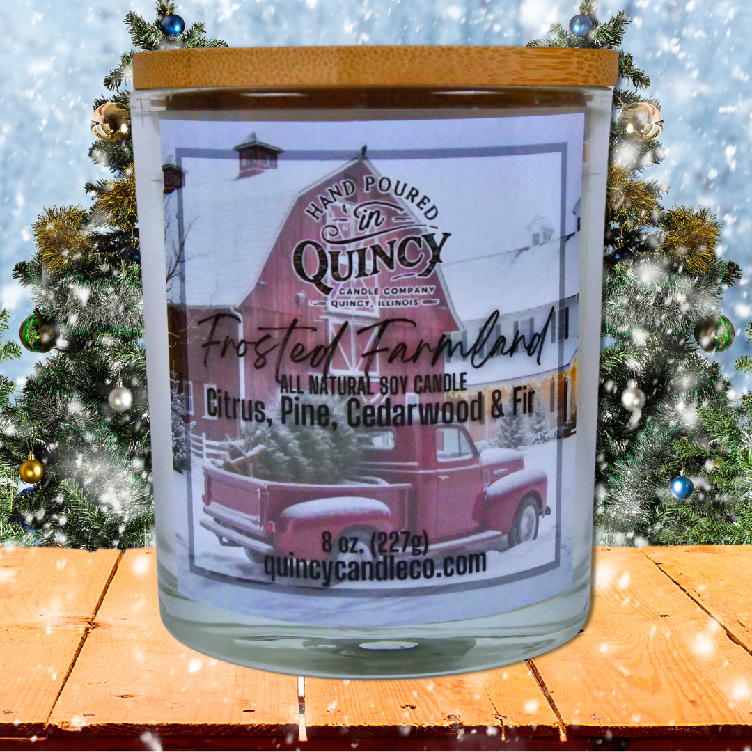 Frosted Farmland Candle | Hand Poured Candle by Quincy Candle Co.