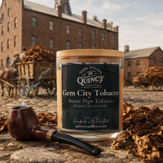 Gem City Tobacco Candle by Quincy Candle Co.