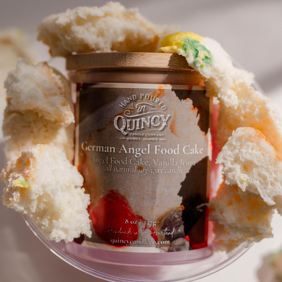 German Angel Food Cake | Hand Poured Candle by Quincy Candle Co.