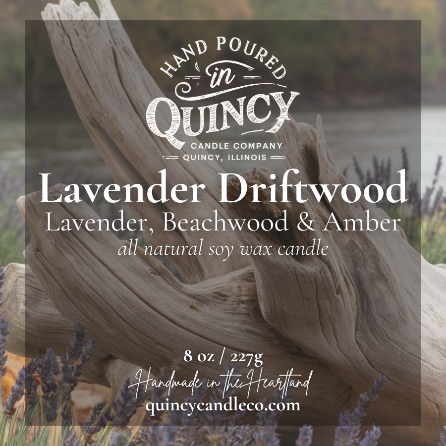 Lavender Driftwood | Hand Poured Candle by Quincy Candle Co.