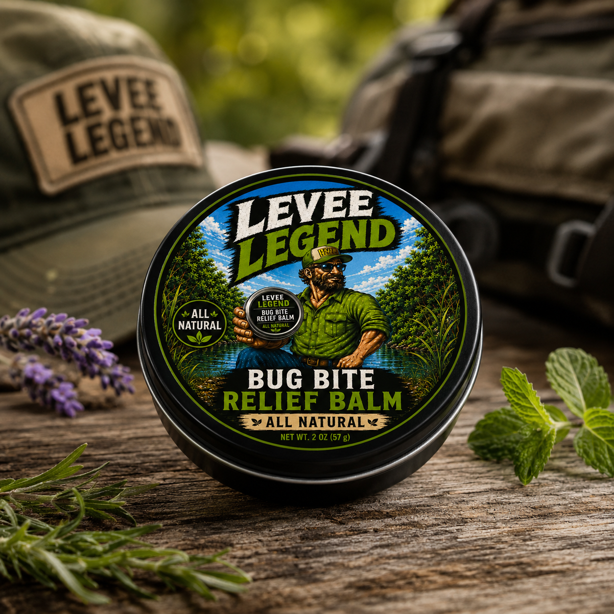 Levee Legend™ Bug Bite Relief Balm (2 oz.)