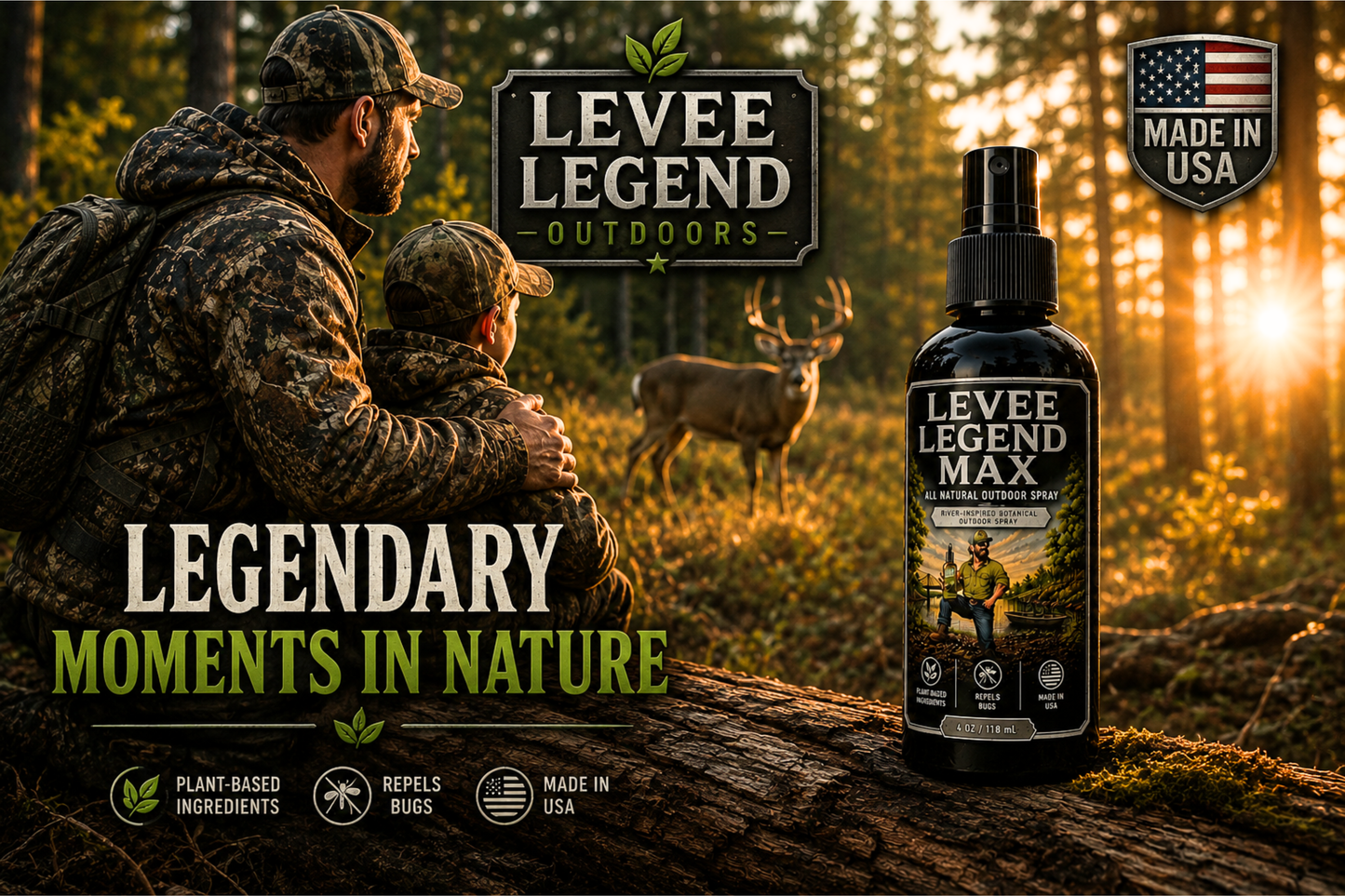 Levee Legend Max™ All Natural Insect Repellent Spray (4 oz.)