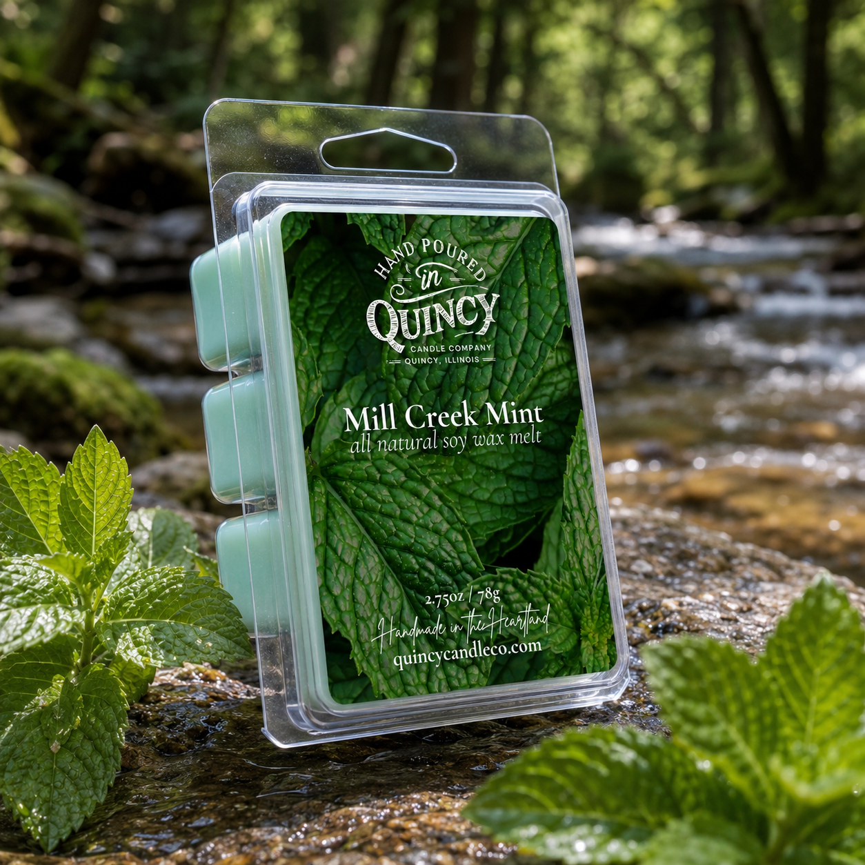 Mill Creek Mint | Hand Poured Candle by Quincy Candle Co.