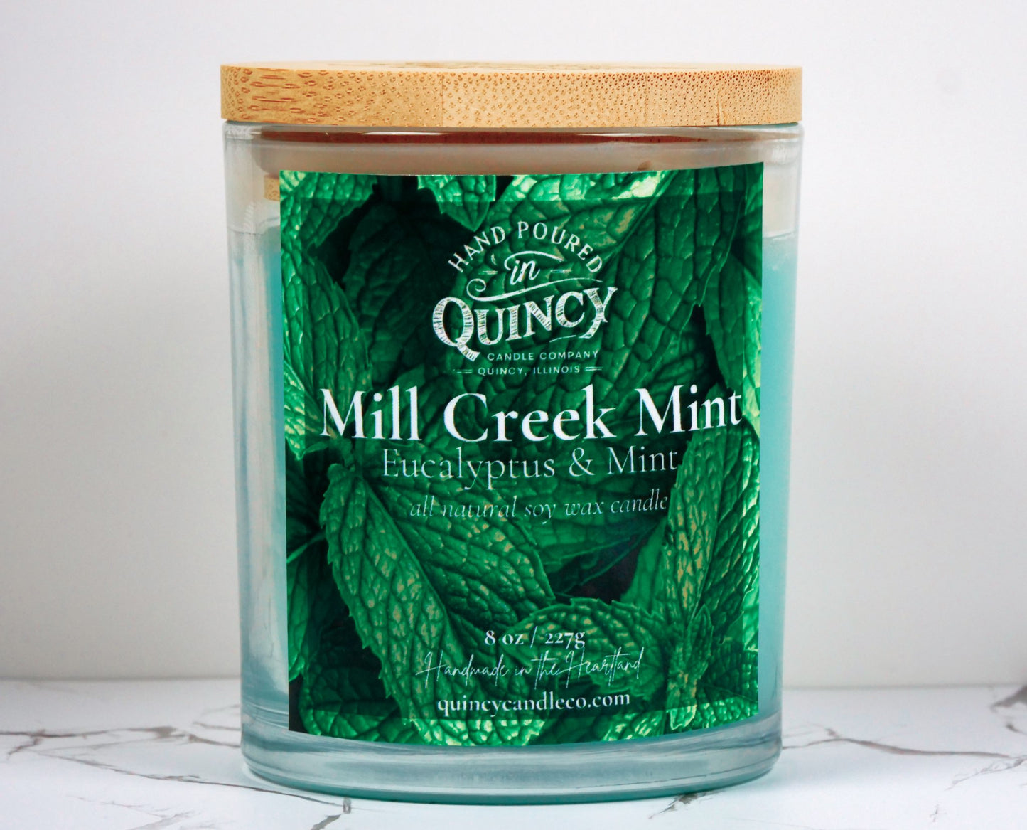 Mill Creek Mint | Hand Poured Candle by Quincy Candle Co.