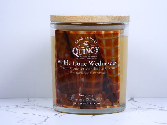 Waffle Cone Wednesday | Hand Poured Candle by Quincy Candle Co.