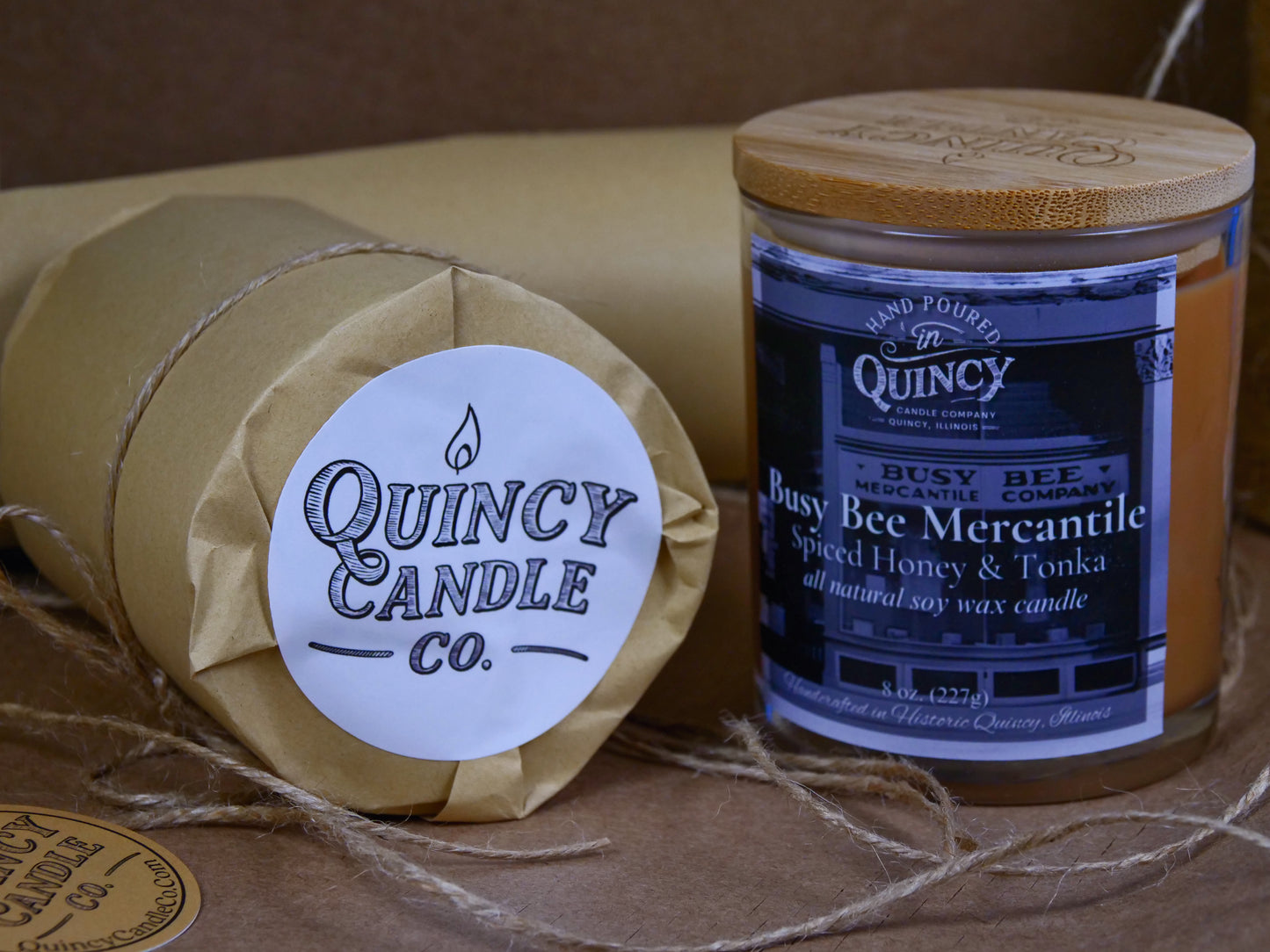 Busy Bee Mercantile Candle | Hand Poured Candle by Quincy Candle Co.