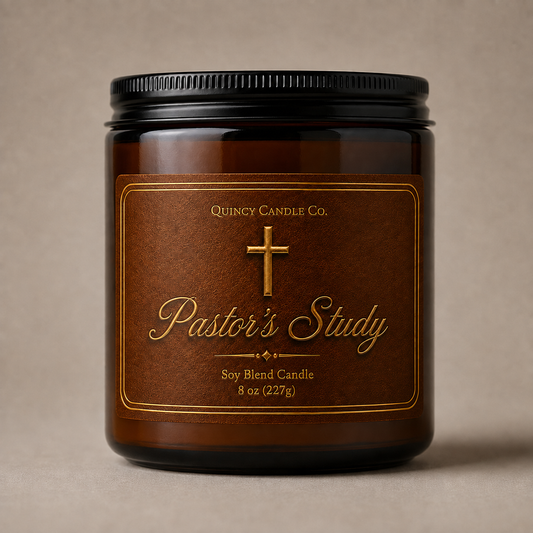Pastor's Study | Hand Poured Candle by Quincy Candle Co.