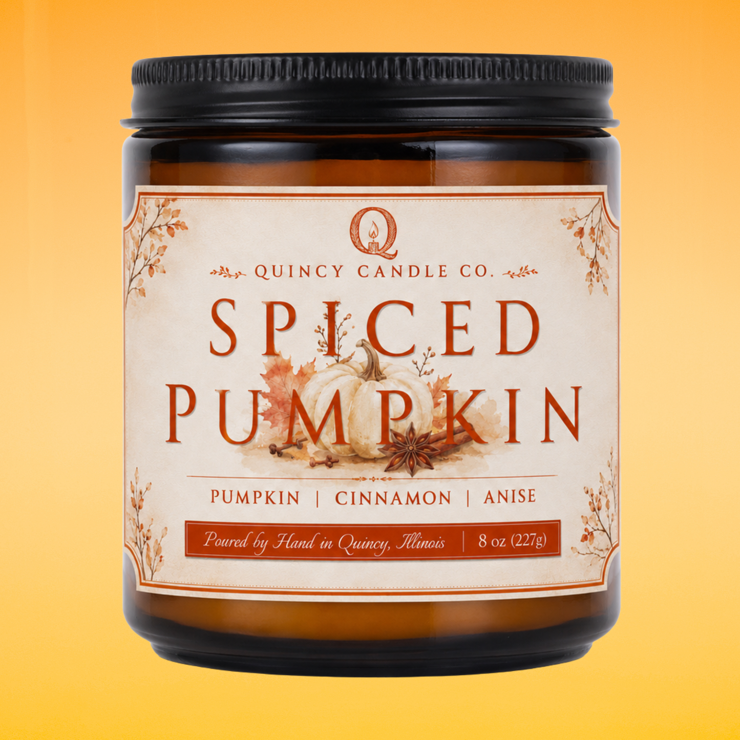 Spiced Pumpkin Candle by Quincy Candle Co.