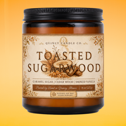 Toasted Sugarwood Candle by Quincy Candle Co.