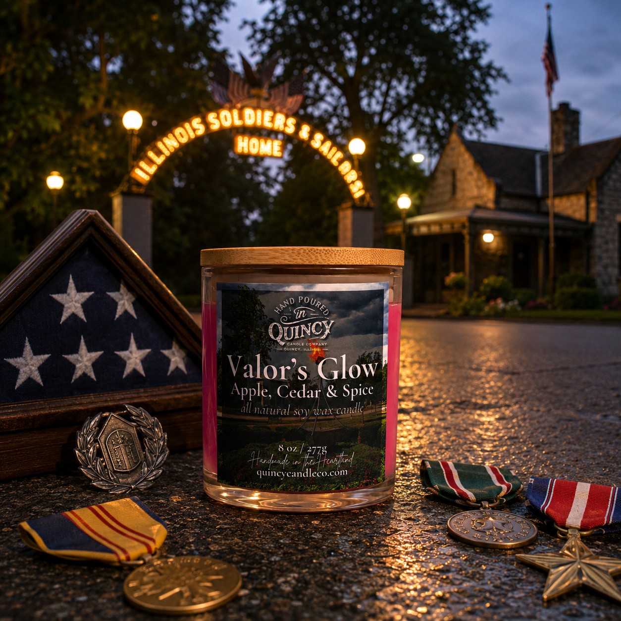 Valor's Glow | Hand Poured Candle by Quincy Candle Co.